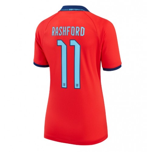 Dres Engleska Marcus Rashford #11 Gostujuci za Žensko SP 2022 Kratak Rukav